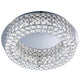 Vesta Polished Chrome & Crystal LED Flush Ceiling Light