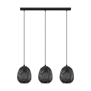 Dembleby 3 Light Black Ceiling Pendant Bar