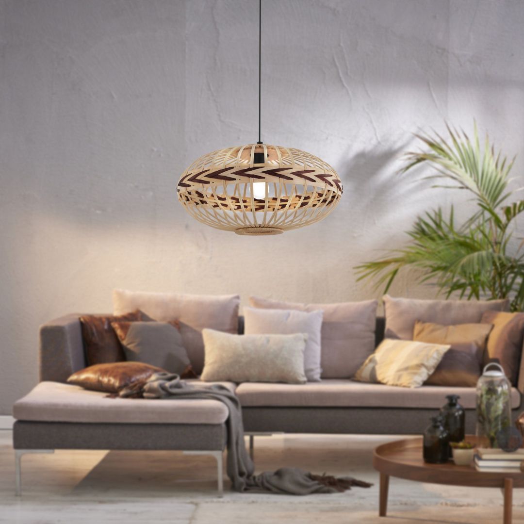 Dondarrion Natural 110cm 1 Light Pendant Light