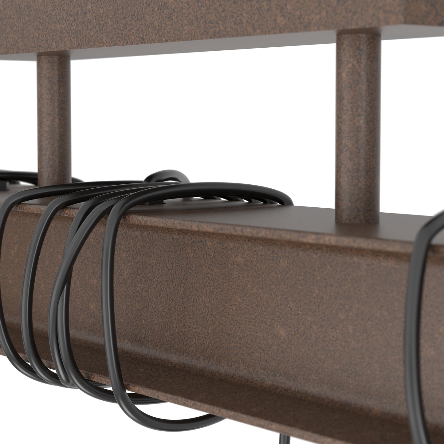 Townshend 3-Light Brown Flush Ceiling Light