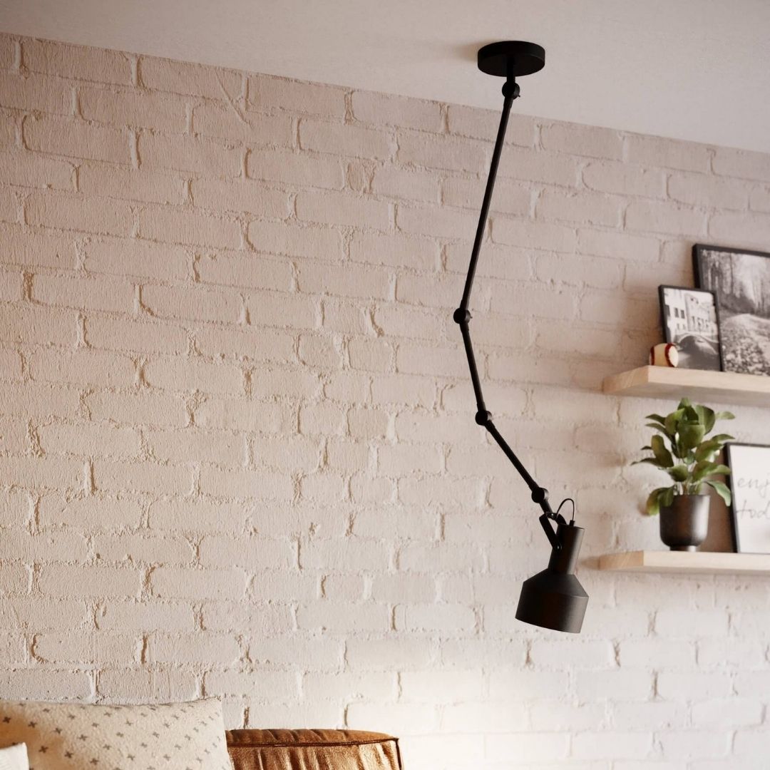 Takeley Black Adjustable Pendant Spotlight