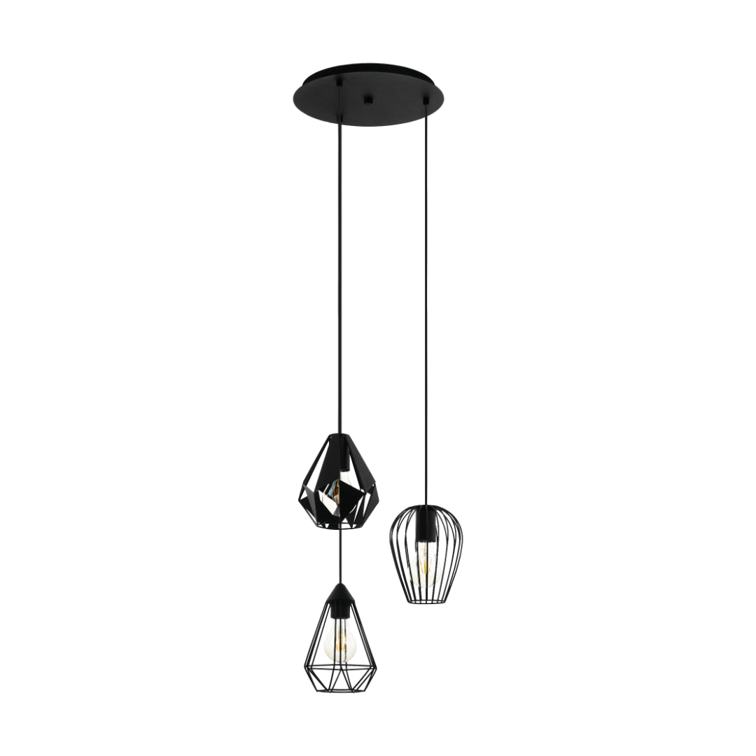 Distaff Multi-Light Black Pendant