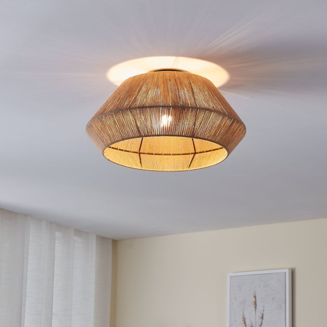 Alderney Natural Flush Ceiling Light