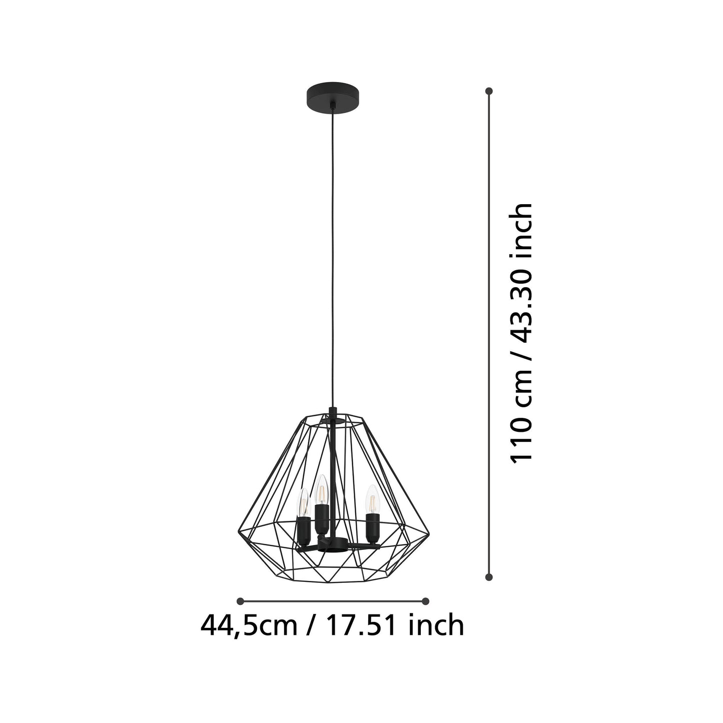 Tarle Multi-Light Black Pendant