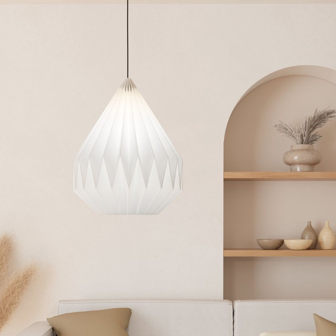 Minting Large White Pendant