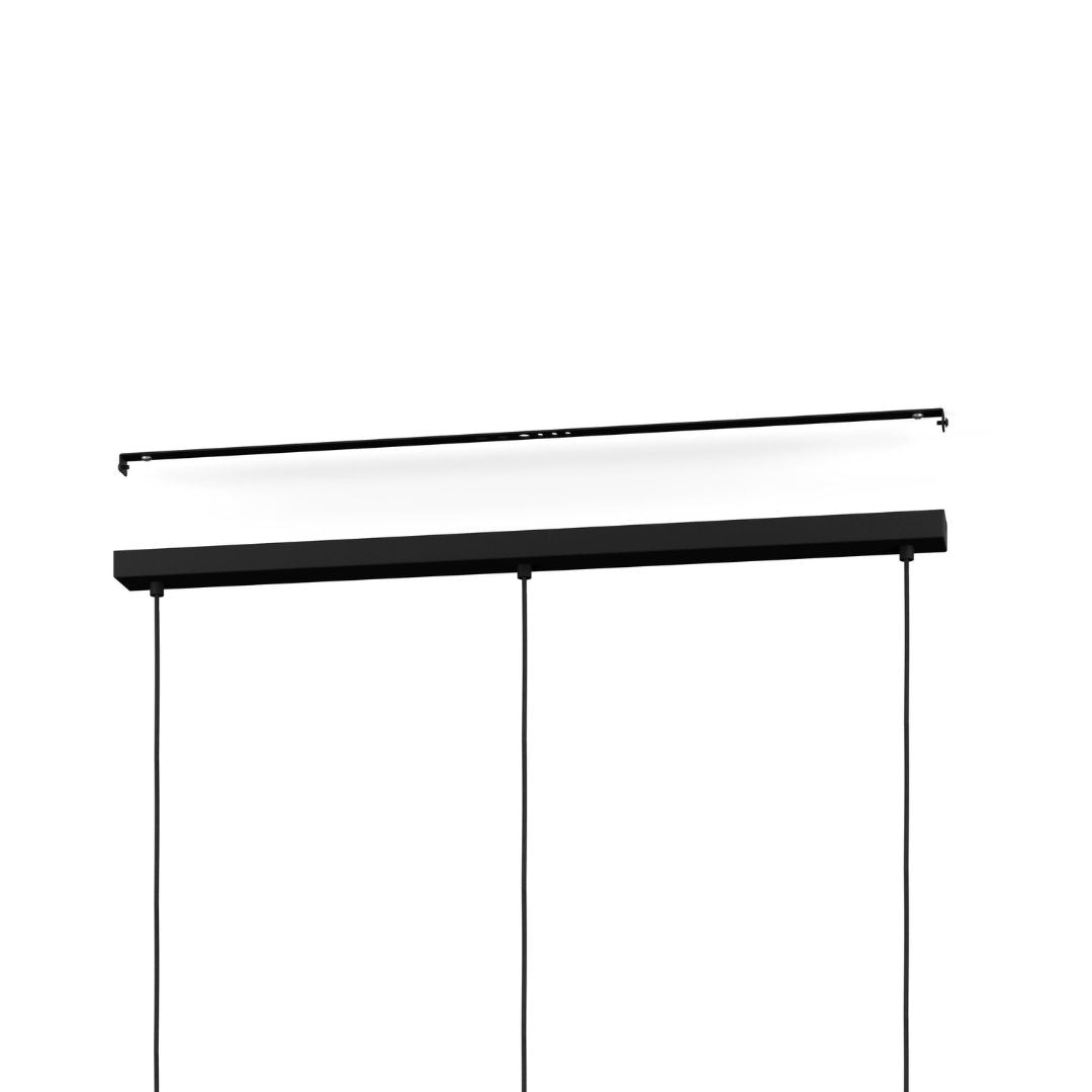 Tabley 3 Light Natural Bamboo Pendant Ceiling Bar
