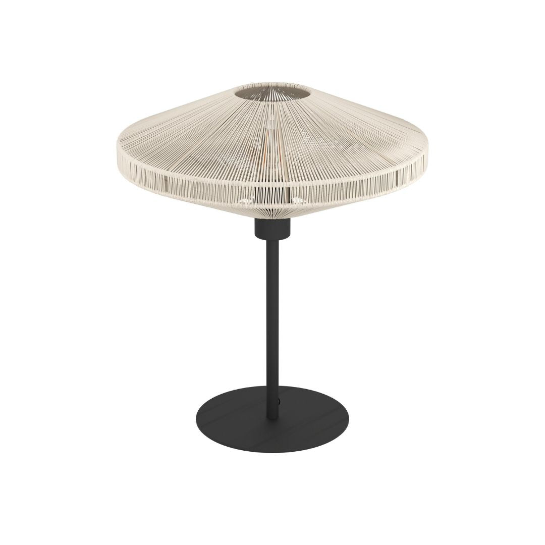 Midsumer Cream & Black Oval Table Lamp