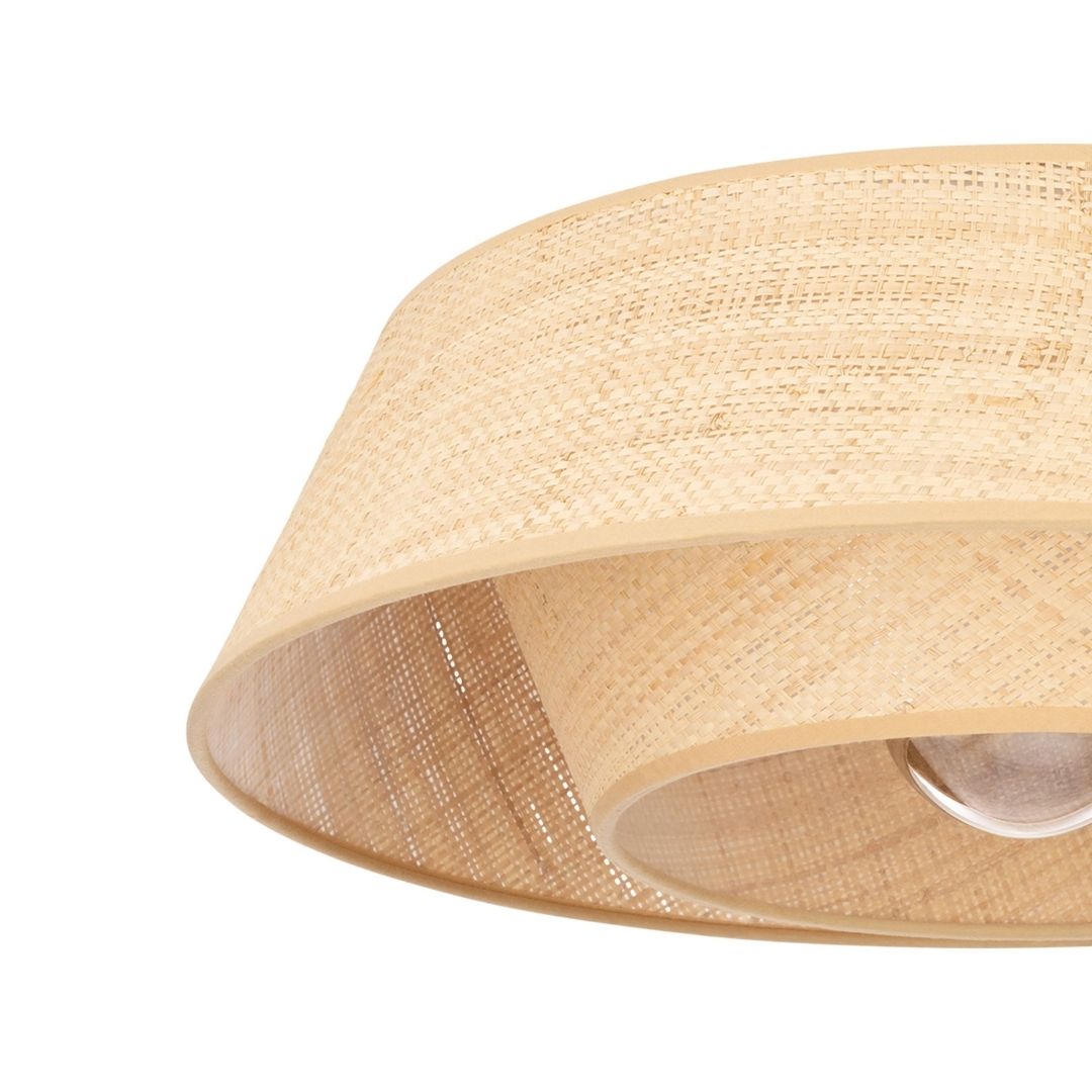 Marford Wooden Flush Ceiling Light
