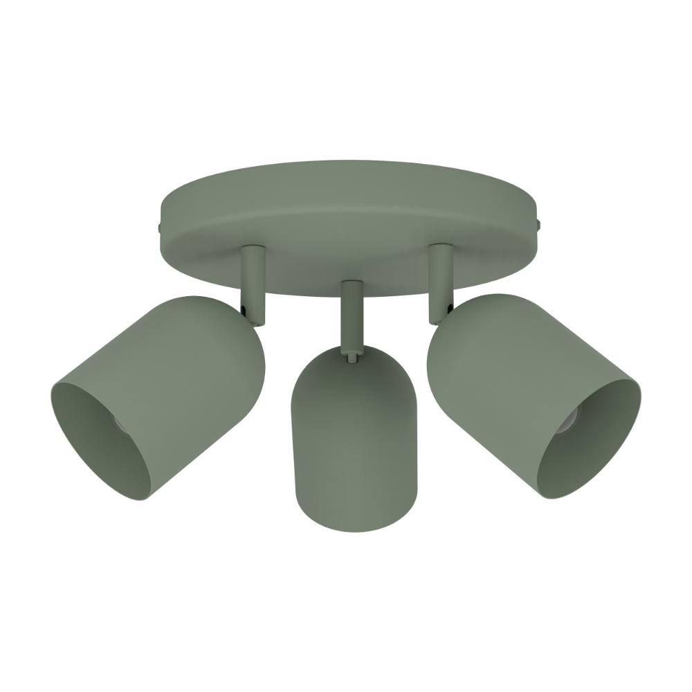 Tilston 3-Light Green Spot Plate Light