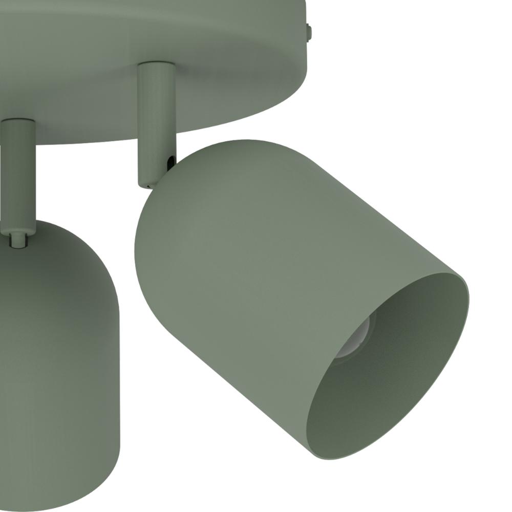 Tilston 3-Light Green Spot Plate Light