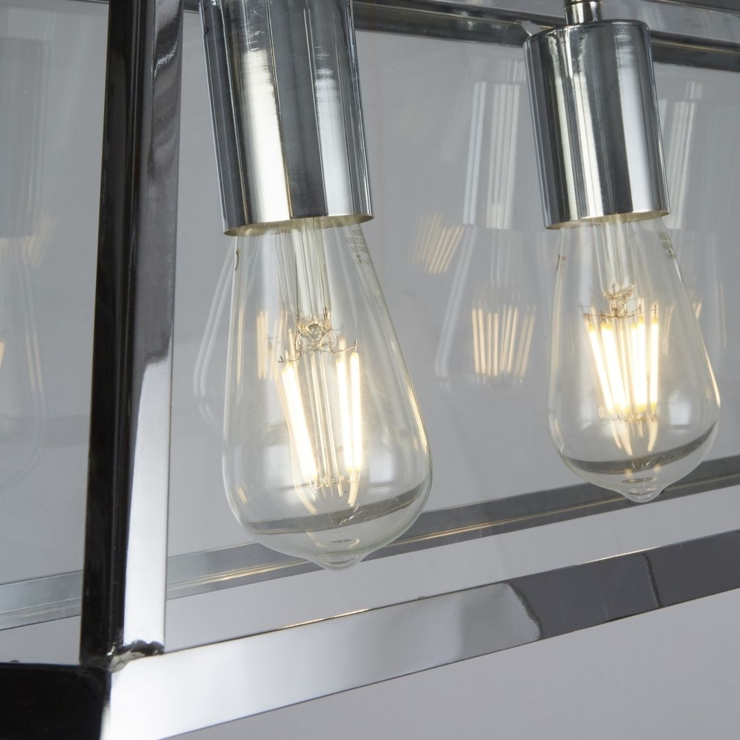 Voyager 5 Light Ceiling Bar Polished Chrome