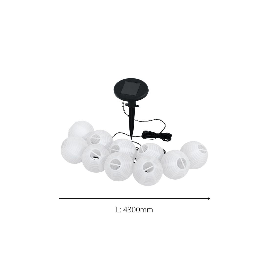 Solar White LED Fairy Lights