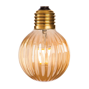 E27/ES LED 10cm Round Amber Décor Lightbulb