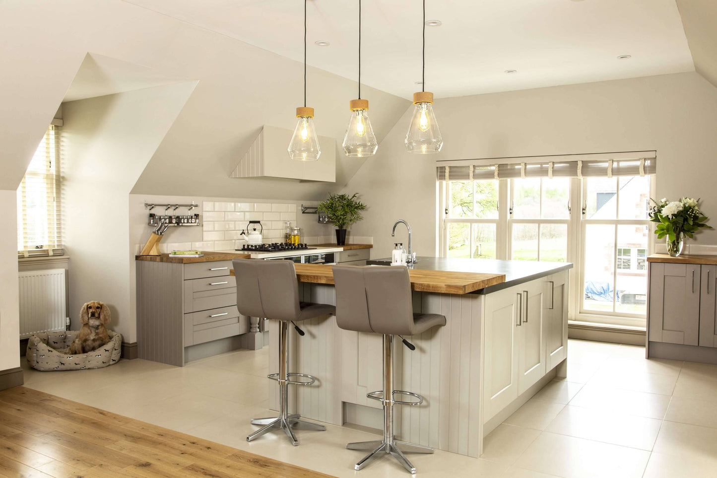 Brixham Pendant Ceiling Light Polished Chrome