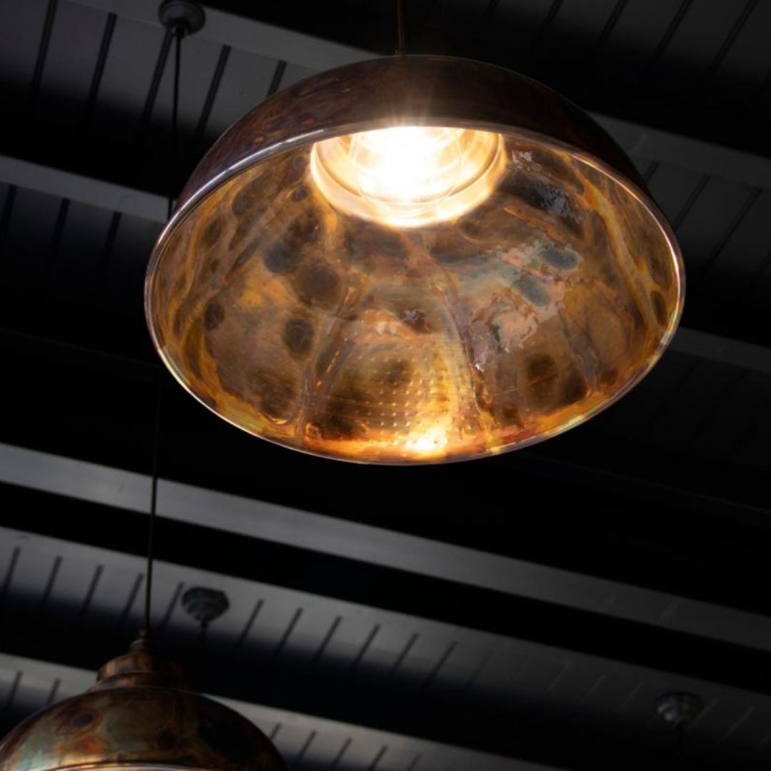 From the Anvil Burnished Harborne Pendant Ceiling Light