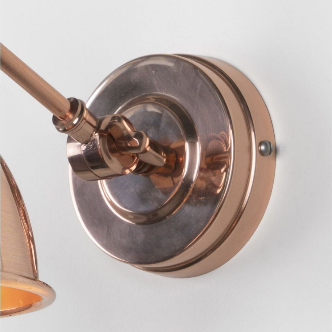 From the Anvil Hammered Copper Brindley Wall Light