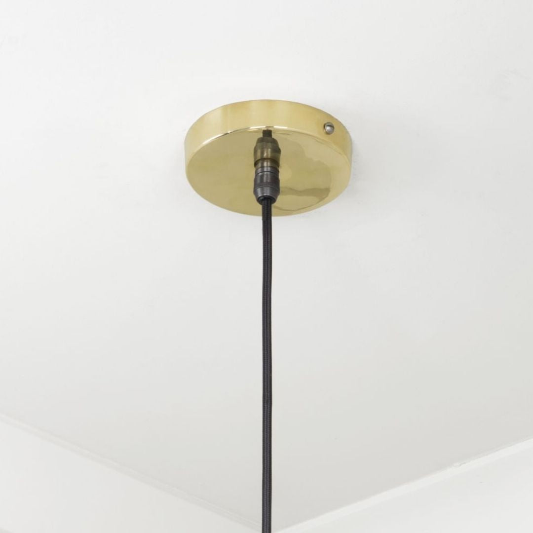 From the Anvil Smooth Brass Frankley Pendant Ceiling Light