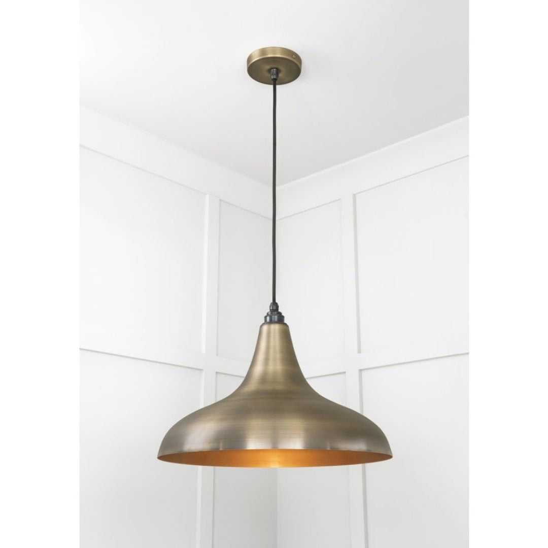 From the Anvil Aged Brass Frankley Pendant Ceiling Light