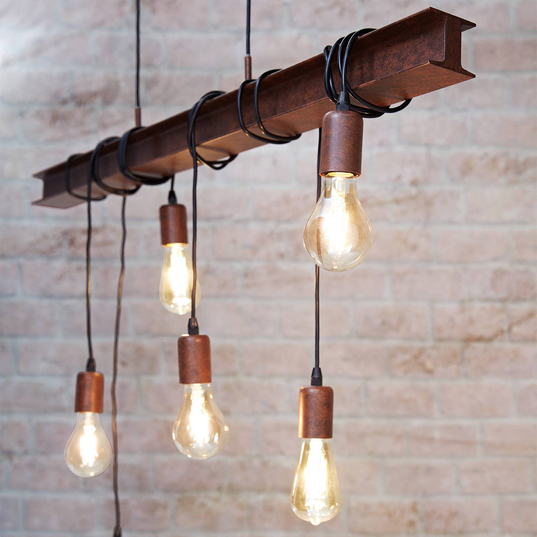 Townshend Steel 6 Light Ceiling Bar