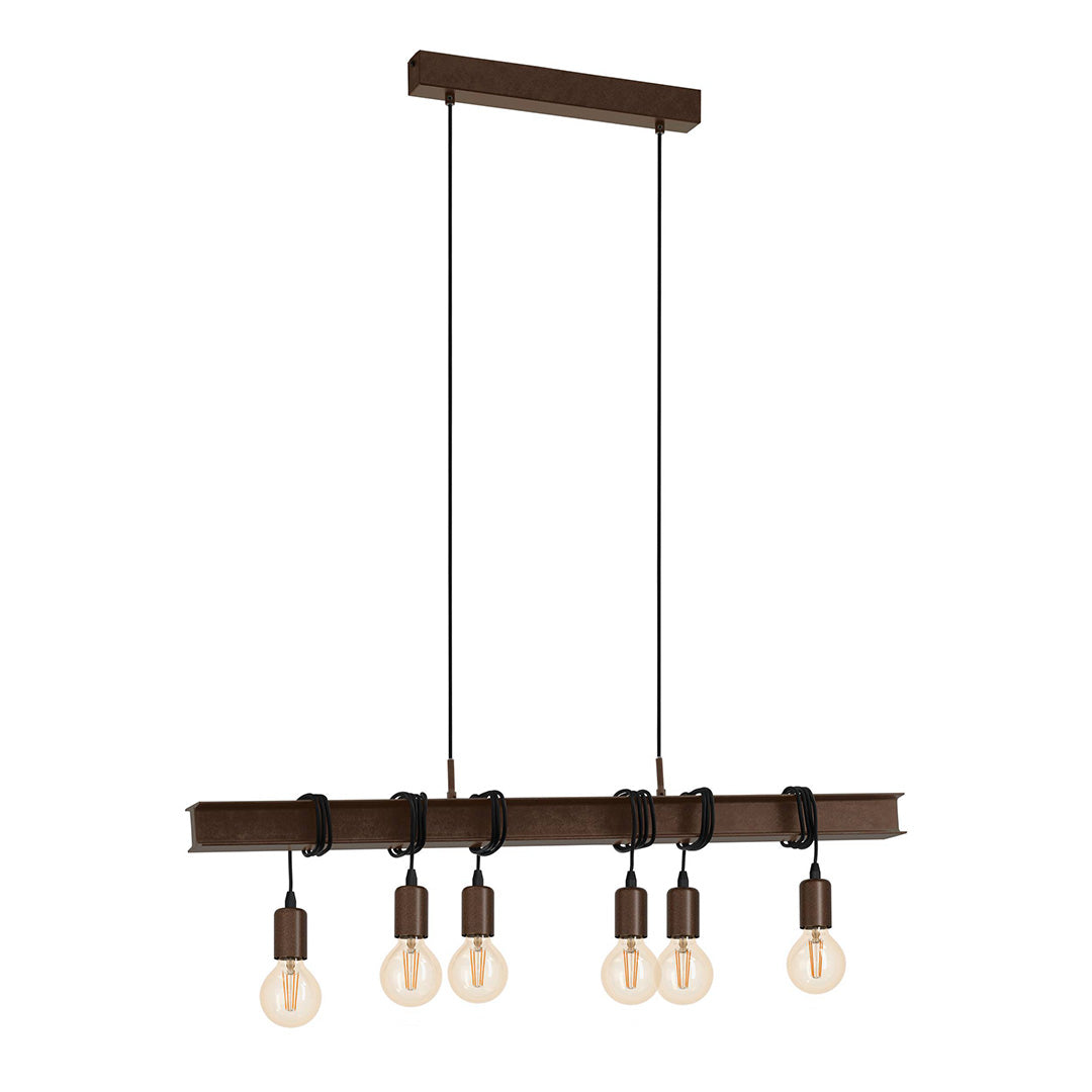 Townshend Steel 6 Light Ceiling Bar