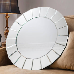 Trento 28cm Silver Mirror
