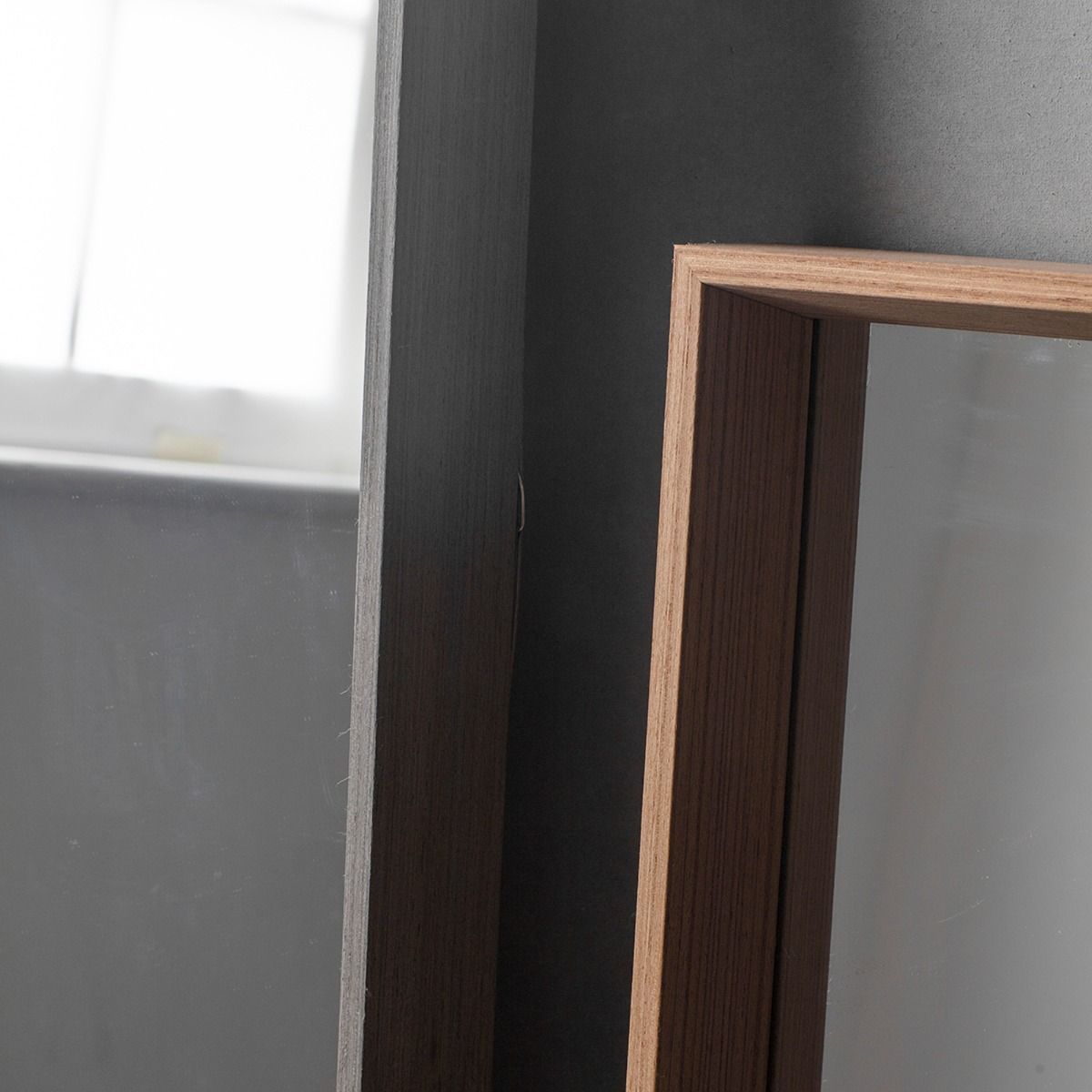 Comet 53x143cm Long Oak Mirror