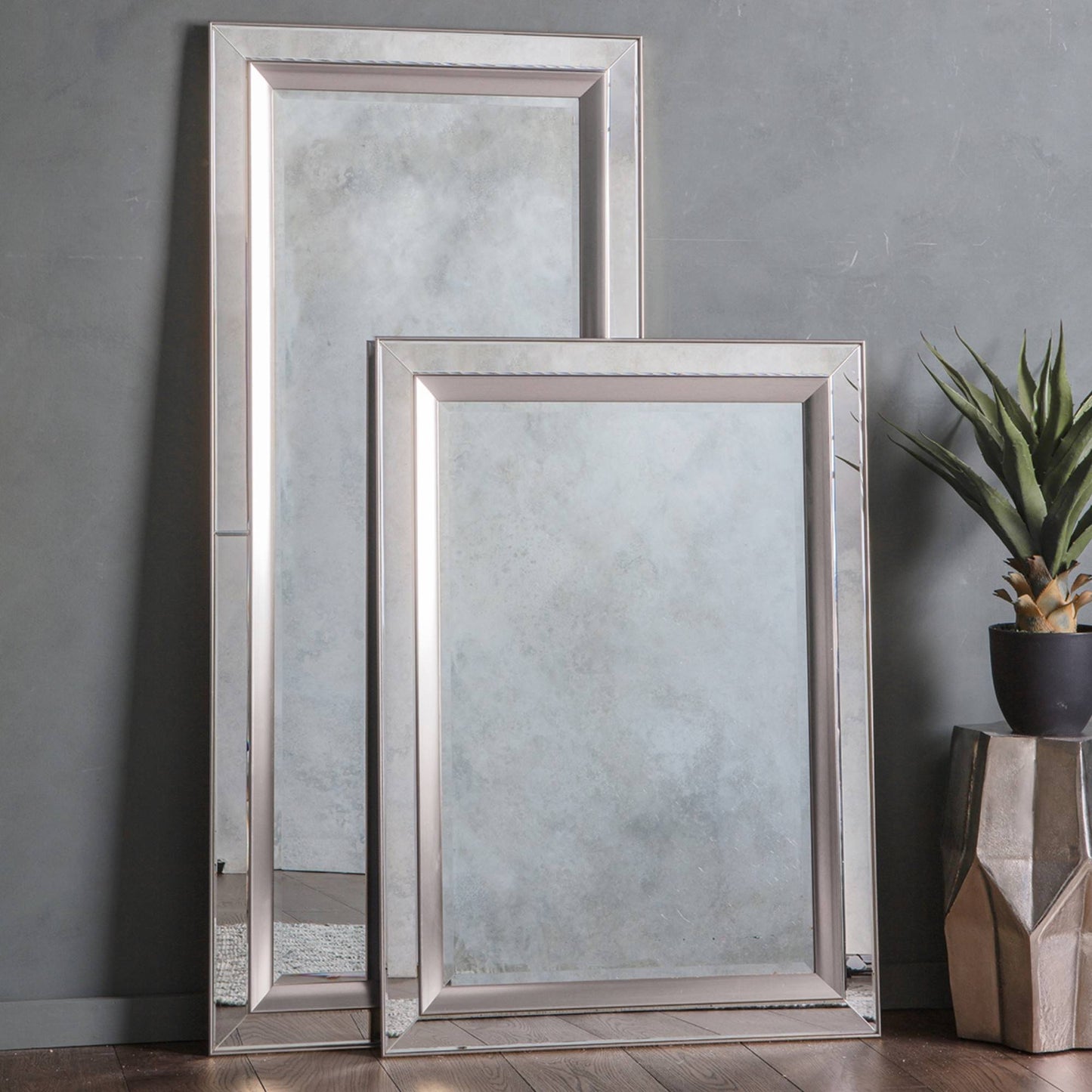Madrid 69x158cm Silver Leaner Mirror