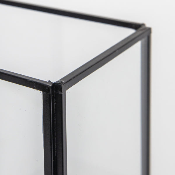 HADIZA CANDLE HOLDER BLACK MED