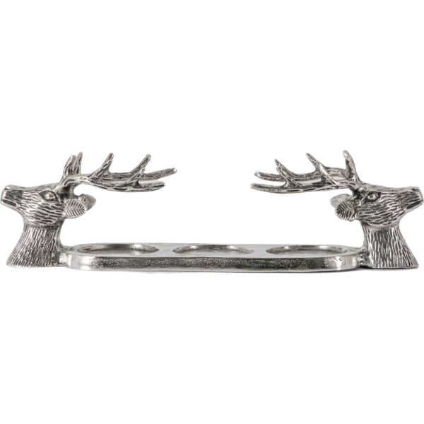 Stag Antique Finish Candle Holder