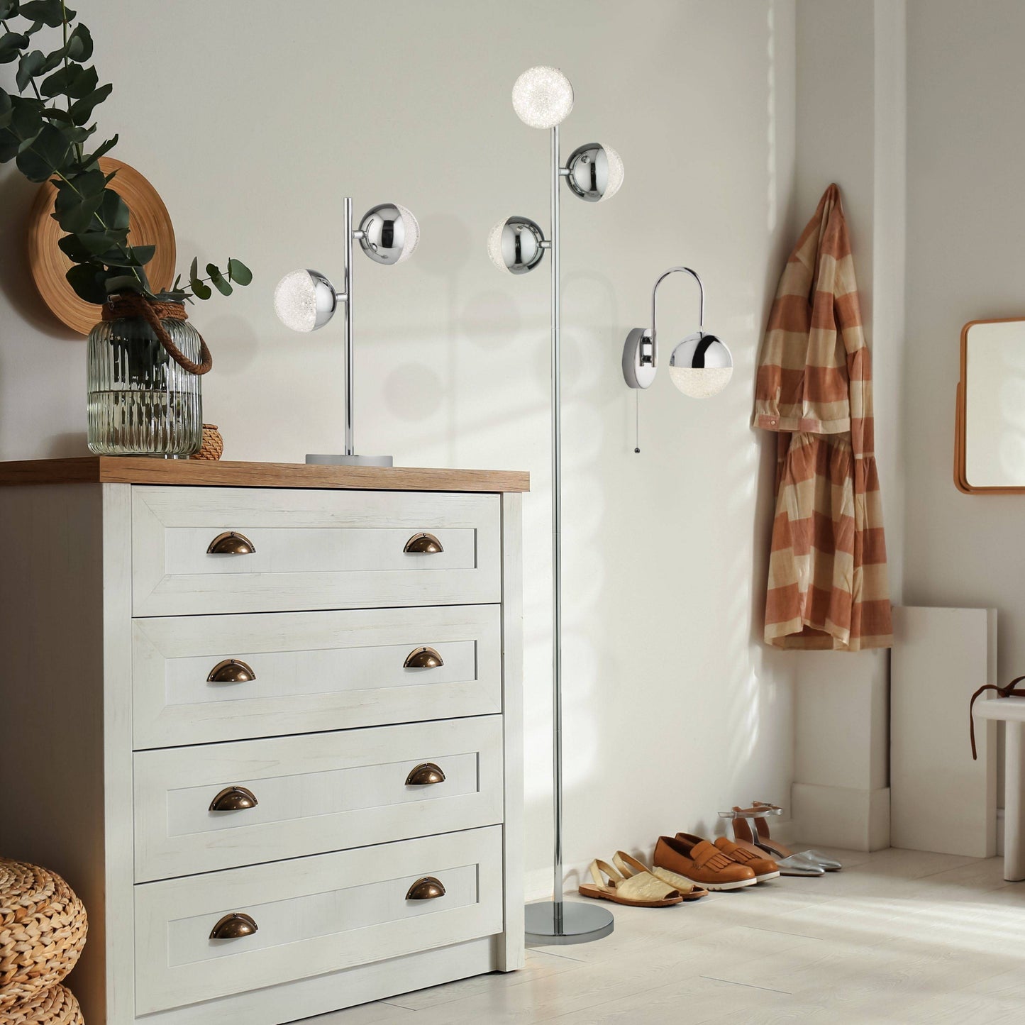 Marbles LED Cool White 152cm Floor Lamp