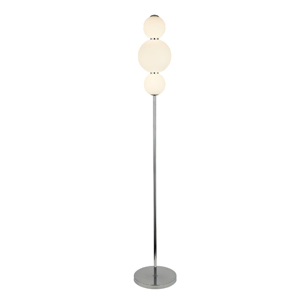 Snowball Opal Glass LED Floor Lamp