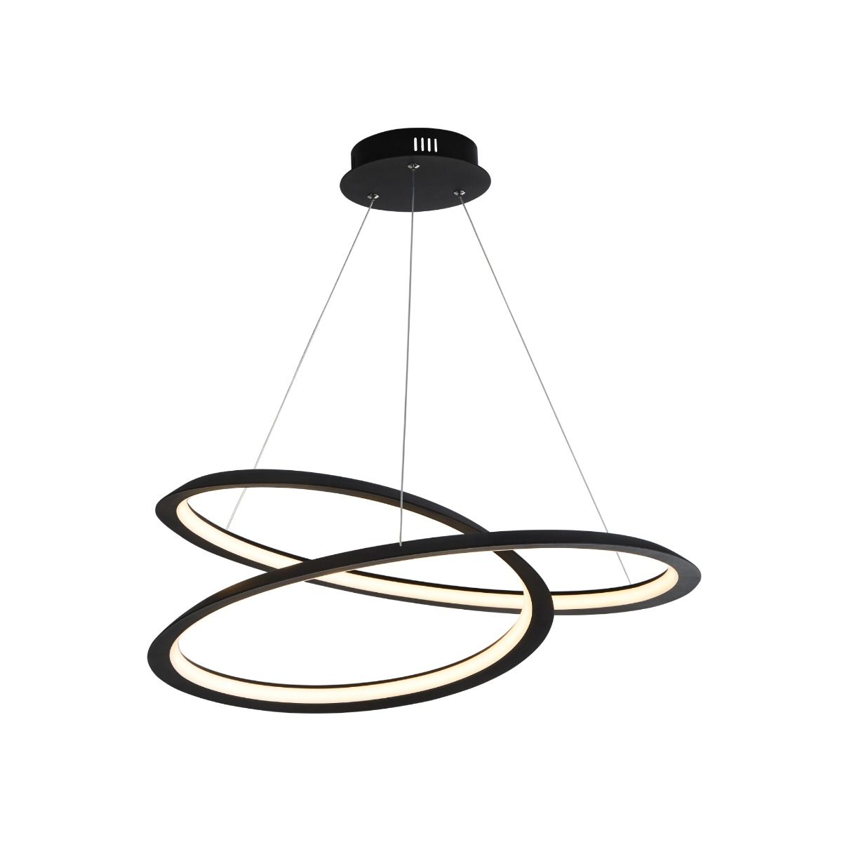 Swirl LED Black Ceiling Pendant