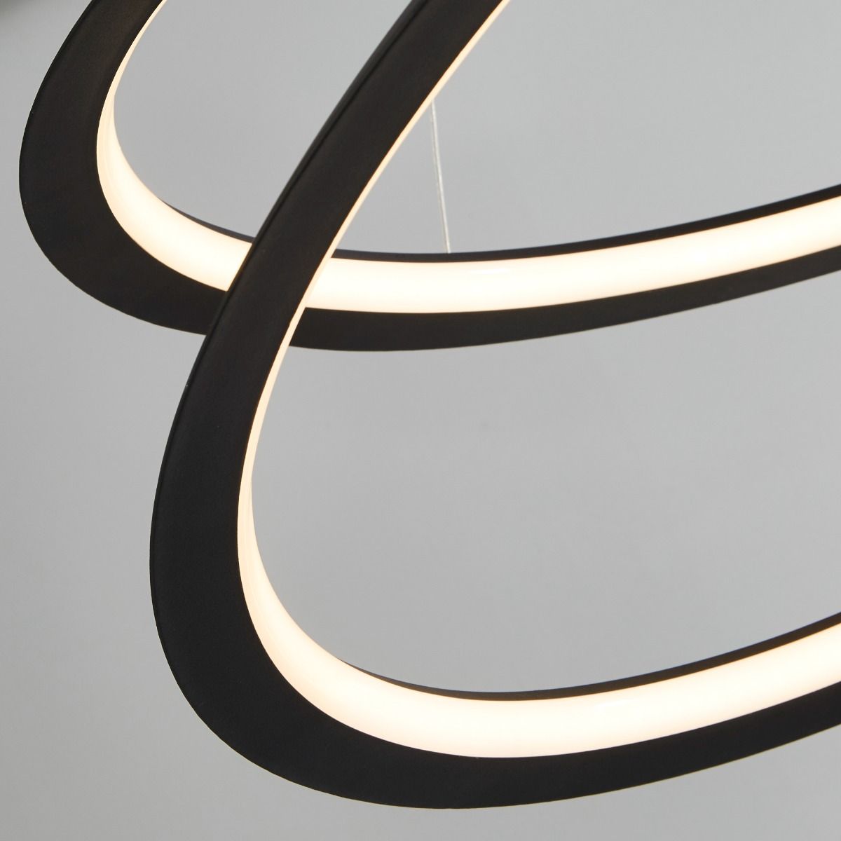 Swirl LED Black Ceiling Pendant