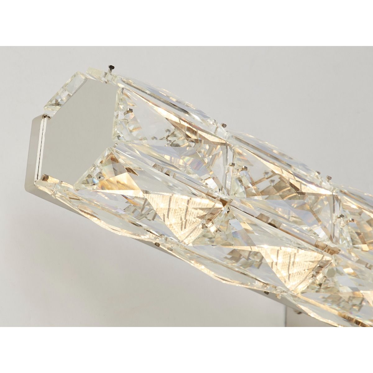 Remy Polished Chrome & Crystal LED Wall Light Small