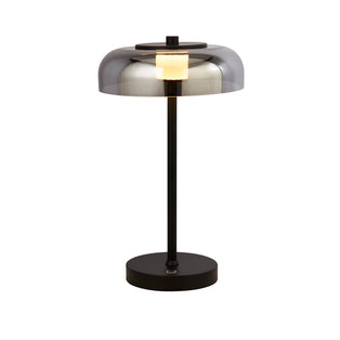 Frisbee LED Black Table Lamp