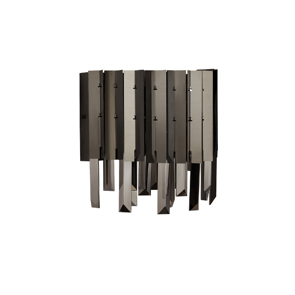 Rotunda Smoked Glass Wall Light