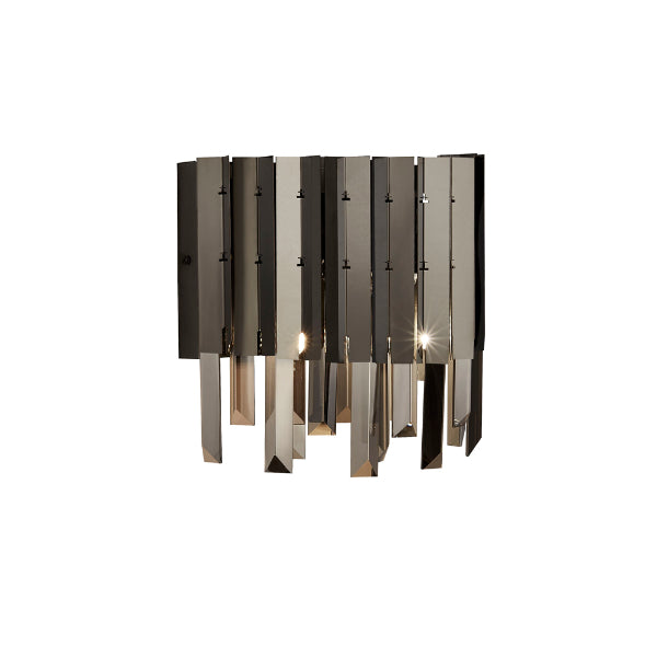 Rotunda Smoked Glass Wall Light