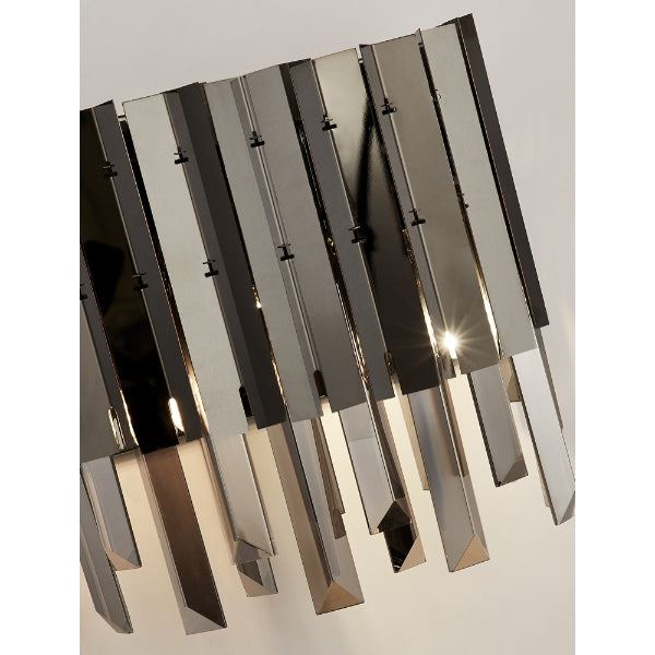 Rotunda Smoked Glass Wall Light