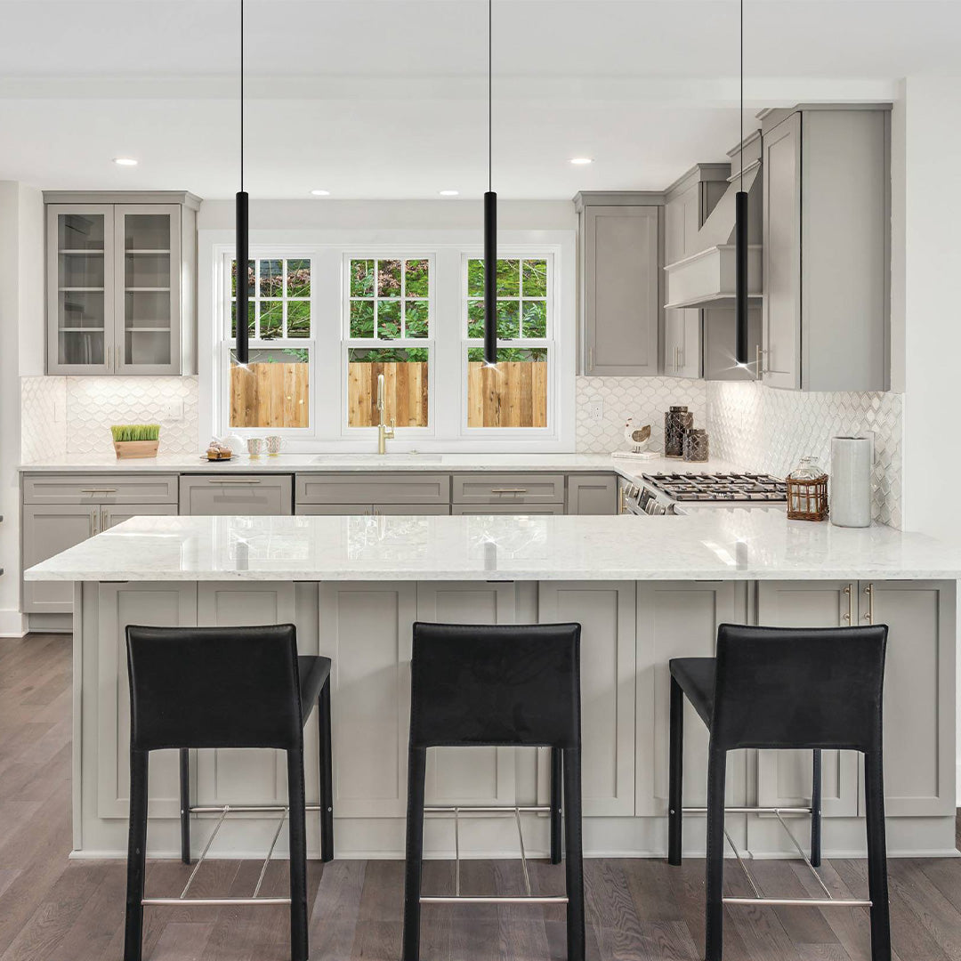 Tortoreto LED Large Black Pendant