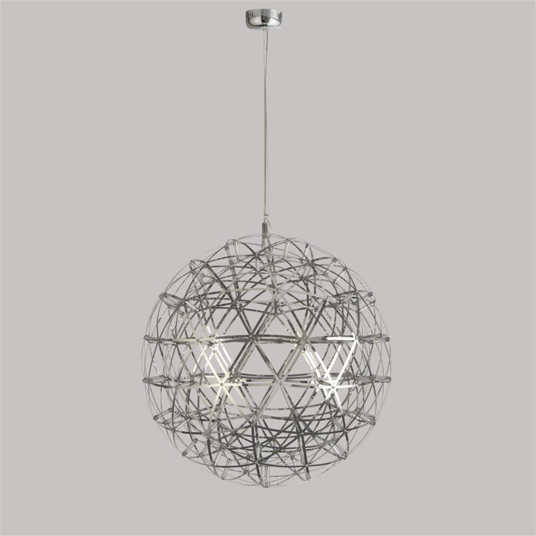 Galaxy Chrome Metal Ball LED Ceiling Pendant