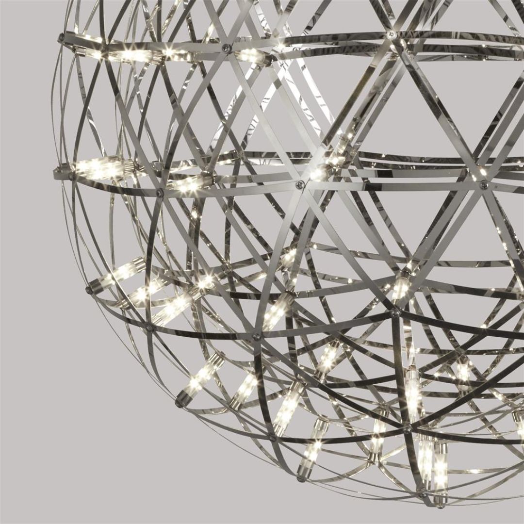 Galaxy Chrome Metal Ball LED Ceiling Pendant