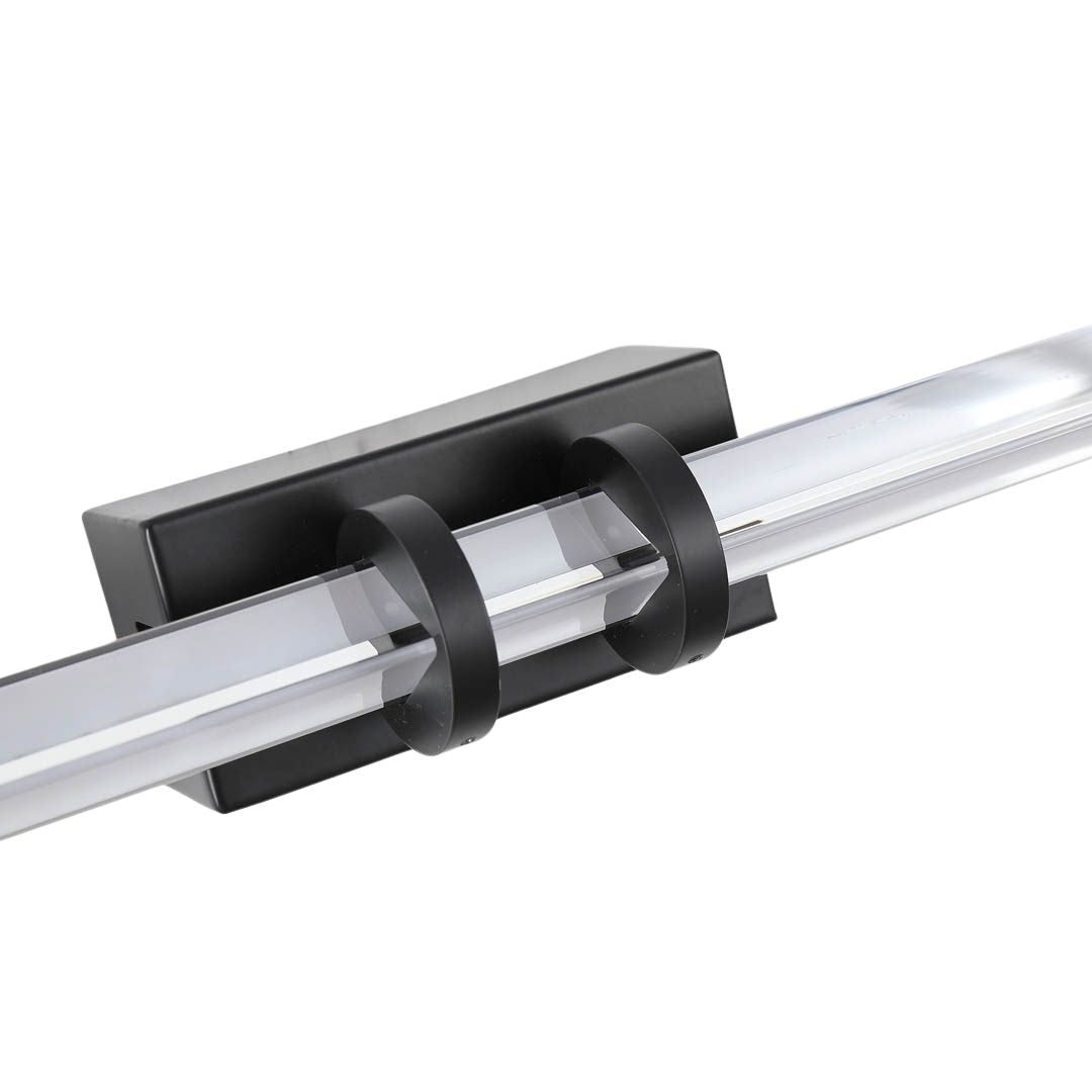 Parma Black & Glass LED Wall Light