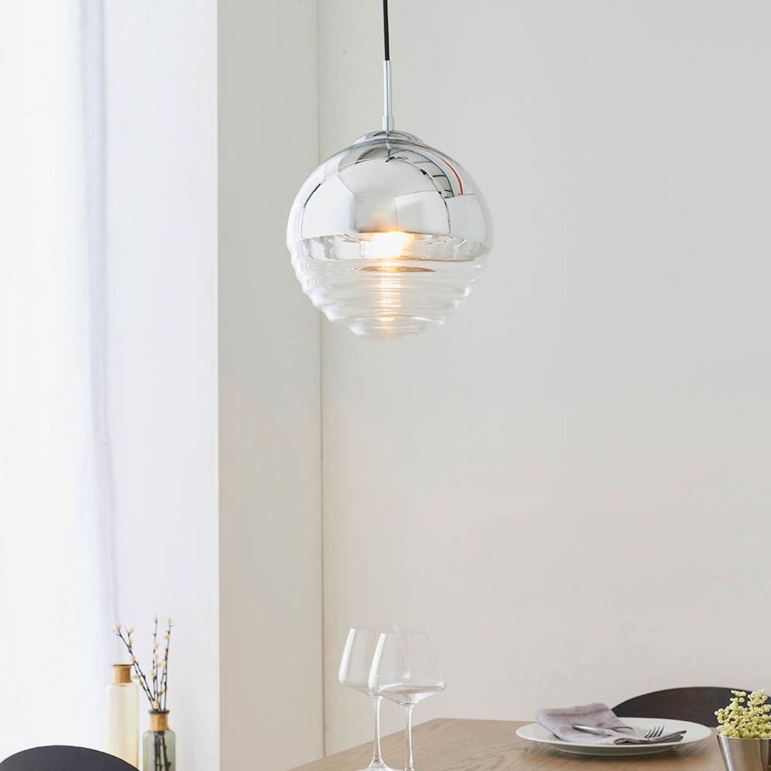 Paloma Pendant Ceiling Light Chrome