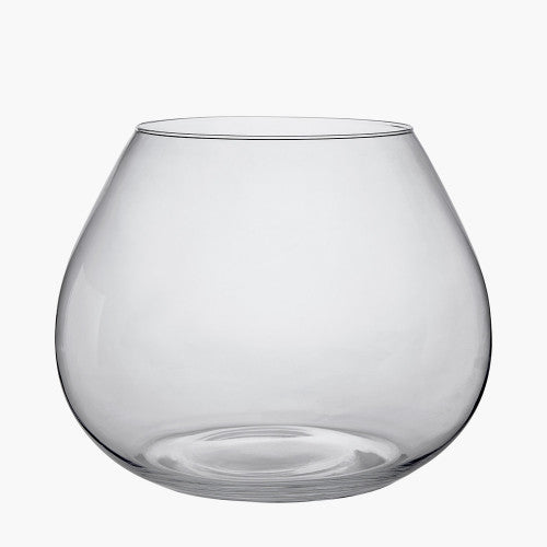 Clear Glass Roza Vase Large