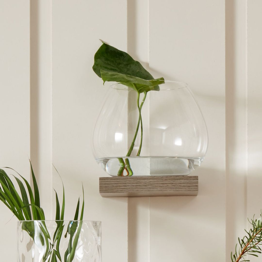 Clear Glass Roza Vase Small