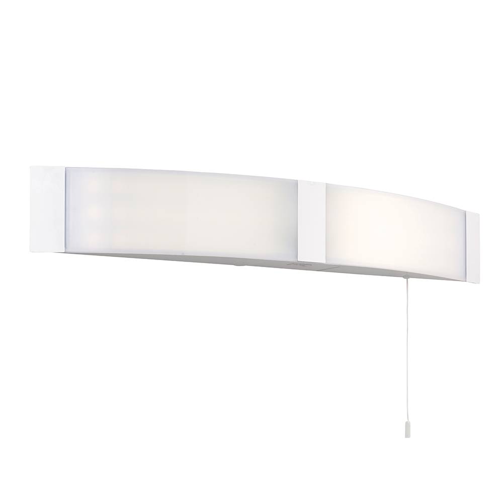 Onan White LED Shaver Wall Light