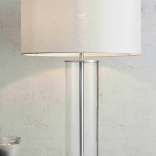 Lessina Nickel and Glass Touch Table Lamp