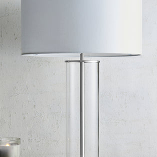 Lessina Nickel and Glass Touch Table Lamp