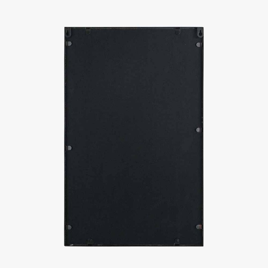 Mirrored Black and Gold Metal Wall Art