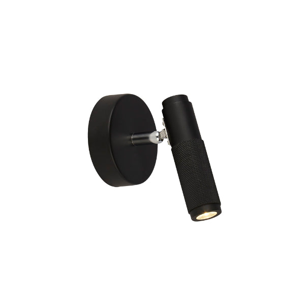 Handlebar LED Matt Black Spotlight